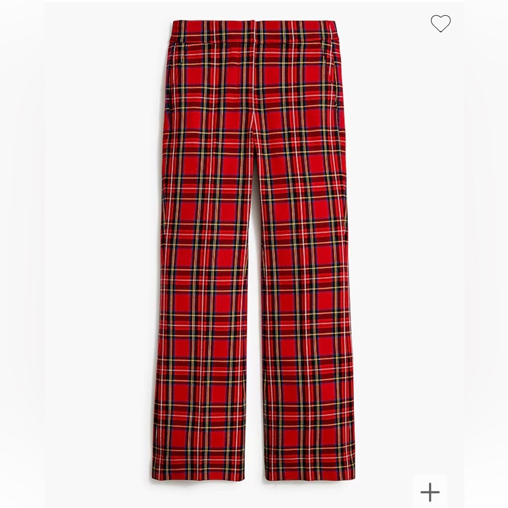 J Crew Kelsey Flare Tartan Size 2 Cropped